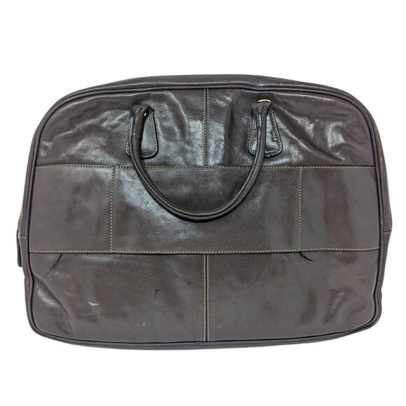 Bric's Leather Top Handle Messenger Bag Brown - Picture 2 of 16